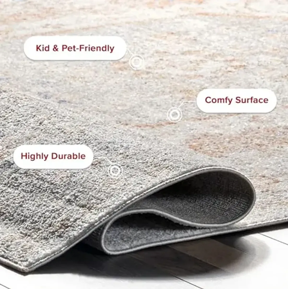 nuLOOM Jacquie Vintage Floral Area Rug - 2x10 Runner Rug Transitional Silver/Ivory Rugs for Living Room Bedroom Dining Room Entryway Hallway Kitchen