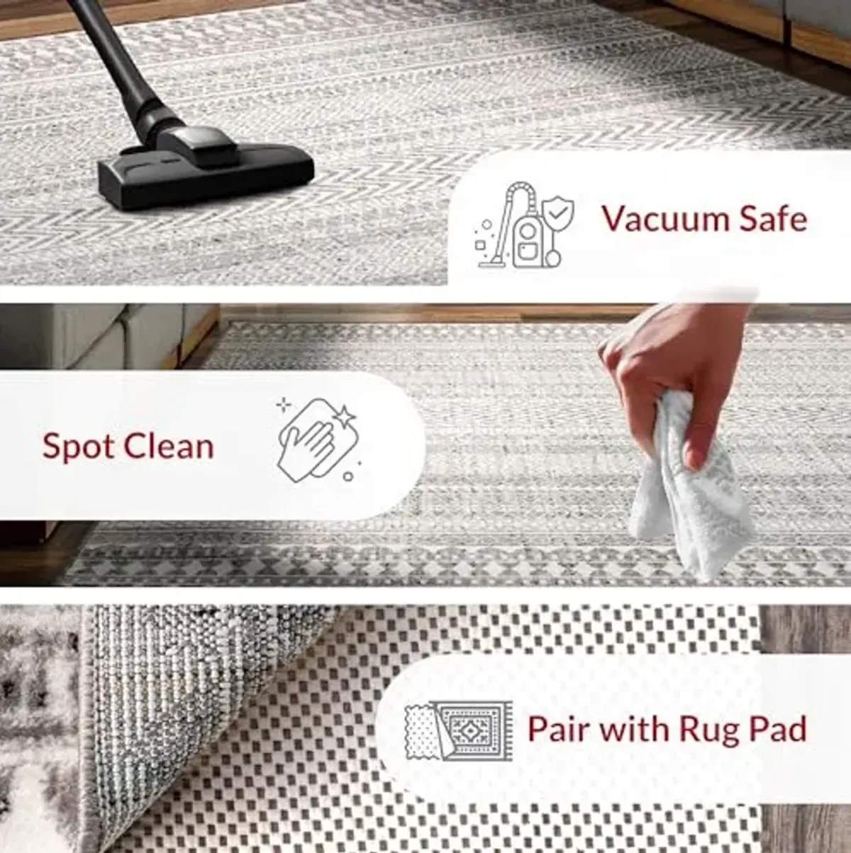 nuLOOM Catherina Transitional Geometric Accent Rug, 2x3, Grey