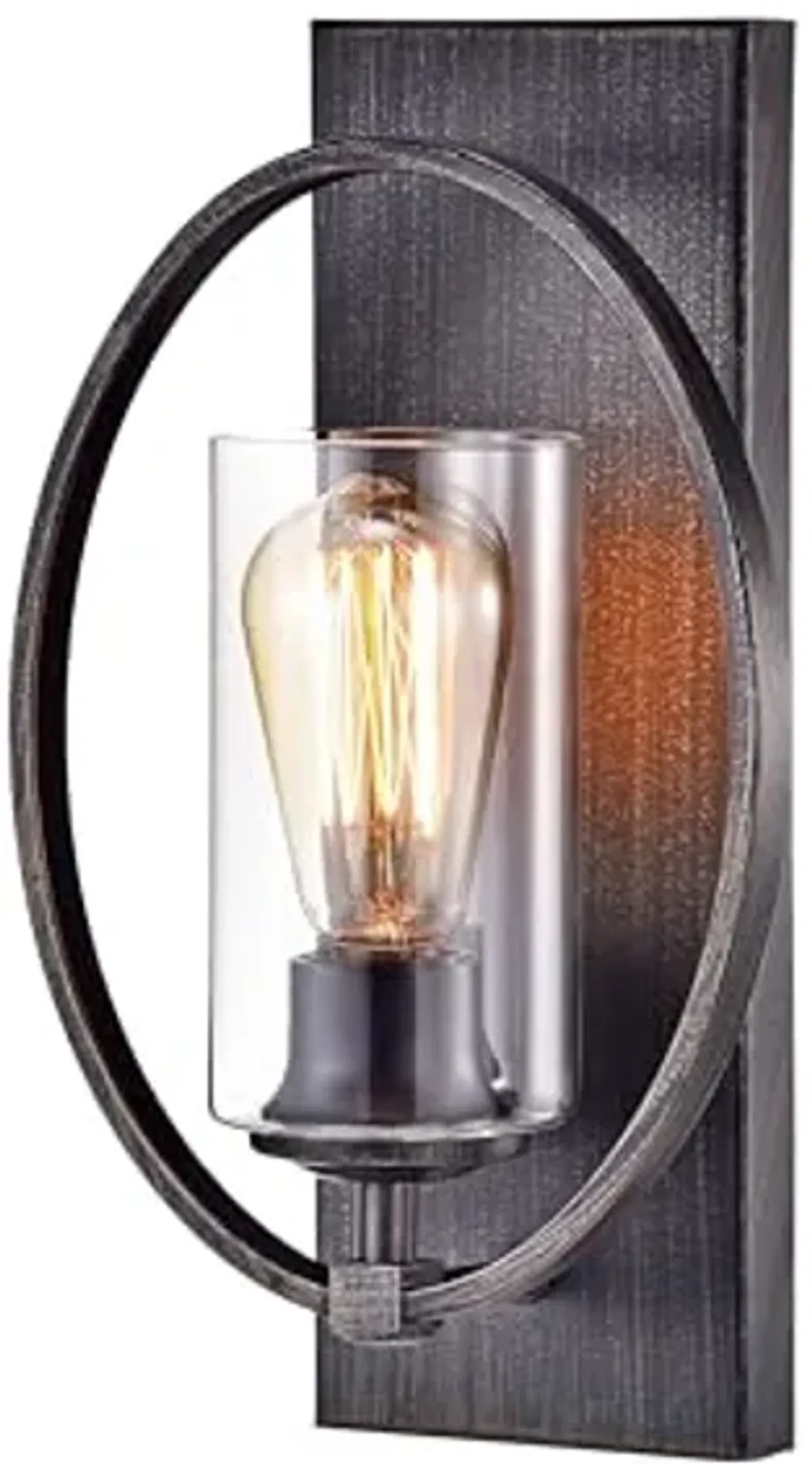 The Lighting Store Anastasia Single Light Wall Sconce with Clear Glass Shade