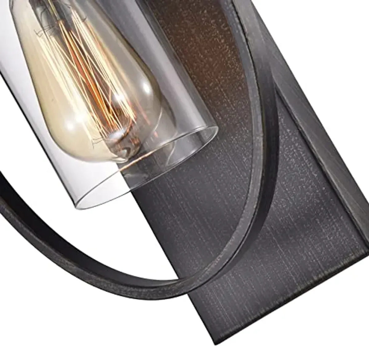 The Lighting Store Anastasia Single Light Wall Sconce with Clear Glass Shade