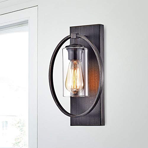 The Lighting Store Anastasia Single Light Wall Sconce with Clear Glass