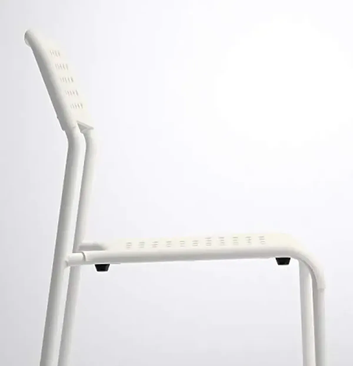 Ikea ADDE Chair White Indoor/Outdoor White Rest (Pack of 3)