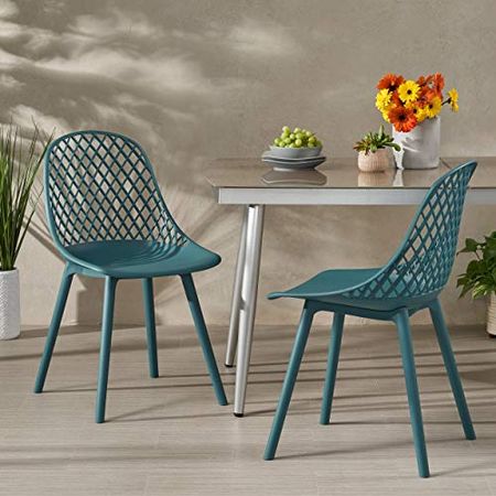 Christopher Knight Home Delora Outdoor Dining Chair (Set of 2), Green