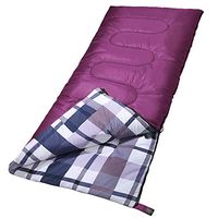 SONGMICS Sleeping Bag, 3-Season Outdoor Camping, Adults, Purple