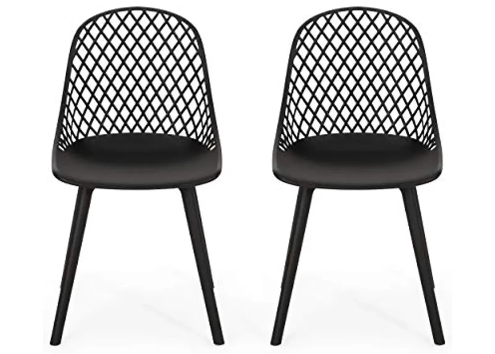 Christopher Knight Home Delora Outdoor Dining Chair (Set of 2), Black