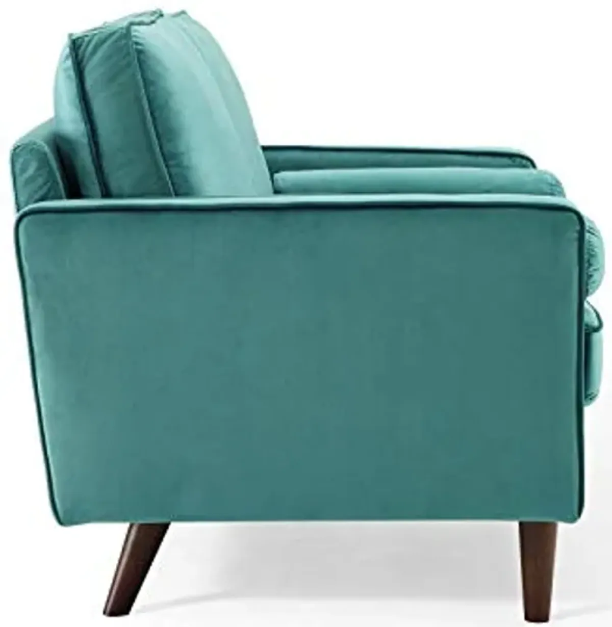 Modway Valour Performance Velvet Loveseat, Teal Valour Performance Velvet Loveseat