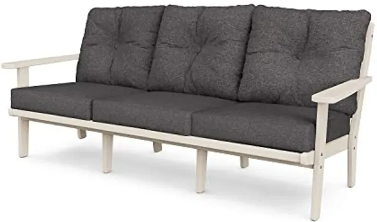 POLYWOOD® Lakeside Sofa, Sand/Ash Charcoal