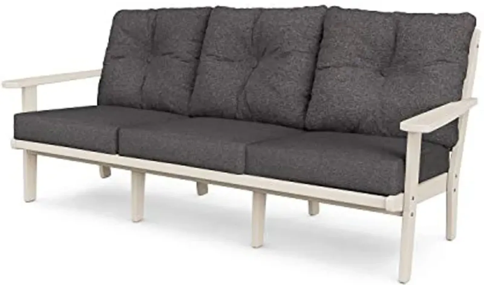 POLYWOOD® Lakeside Sofa, Sand/Ash Charcoal