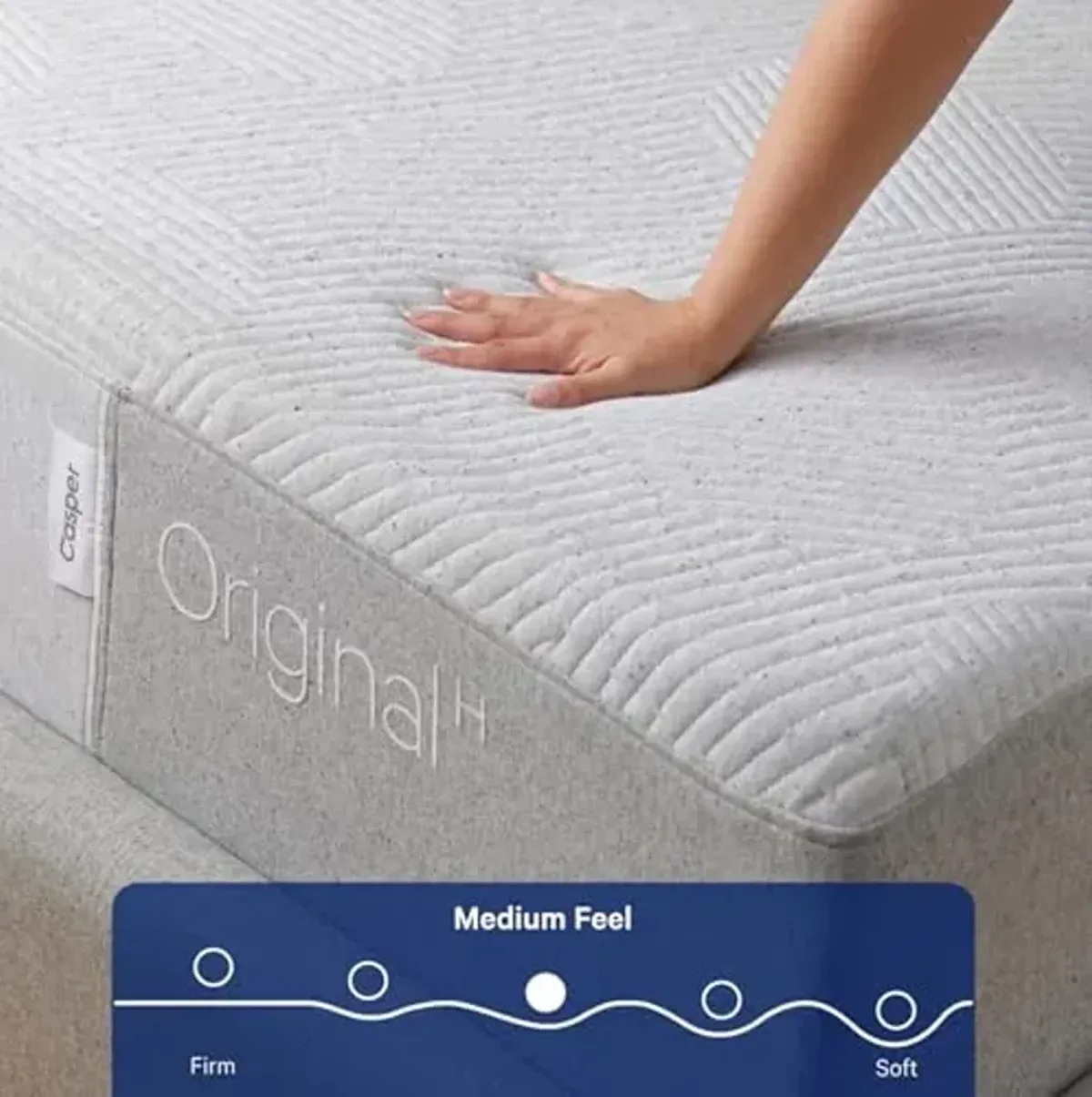 Casper Sleep Original Hybrid Twin XL Mattress – Medium Feel with Zoned Support – Motion Isolation – Breathable, Cooling Memory Foam – 100-Night Trial – CertiPUR-US