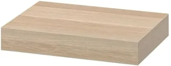 Ikea LACK Floating Wall Shelf, White-Stained Oak Effect, 30x26 Centimetres, 604.310.73