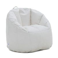 Big Joe Milano Outdoor Weatherproof Bean Bag Chair, White Marine Vinyl, 2.5ft