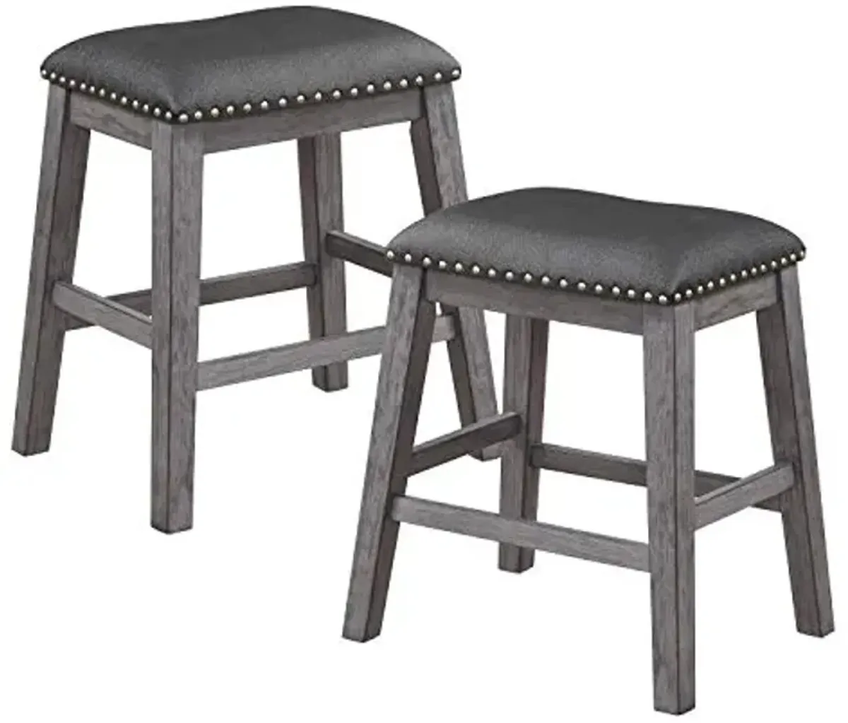 Lexicon Gala Counter Height Stool (Set of 2), Gray