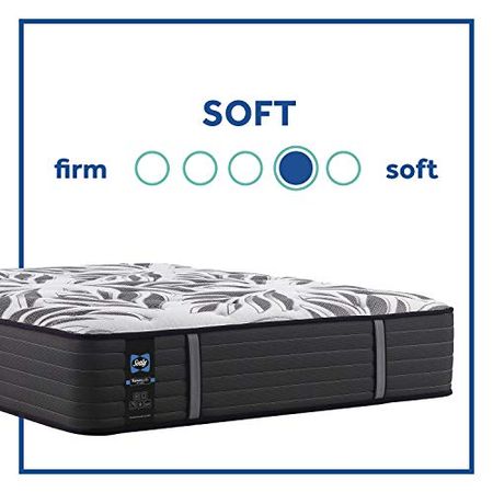 Sealy Posturepedic Plus, Tight Top 14 Plush Soft Mattress with Surface-Guard and 5-Inch Foundation, Queen