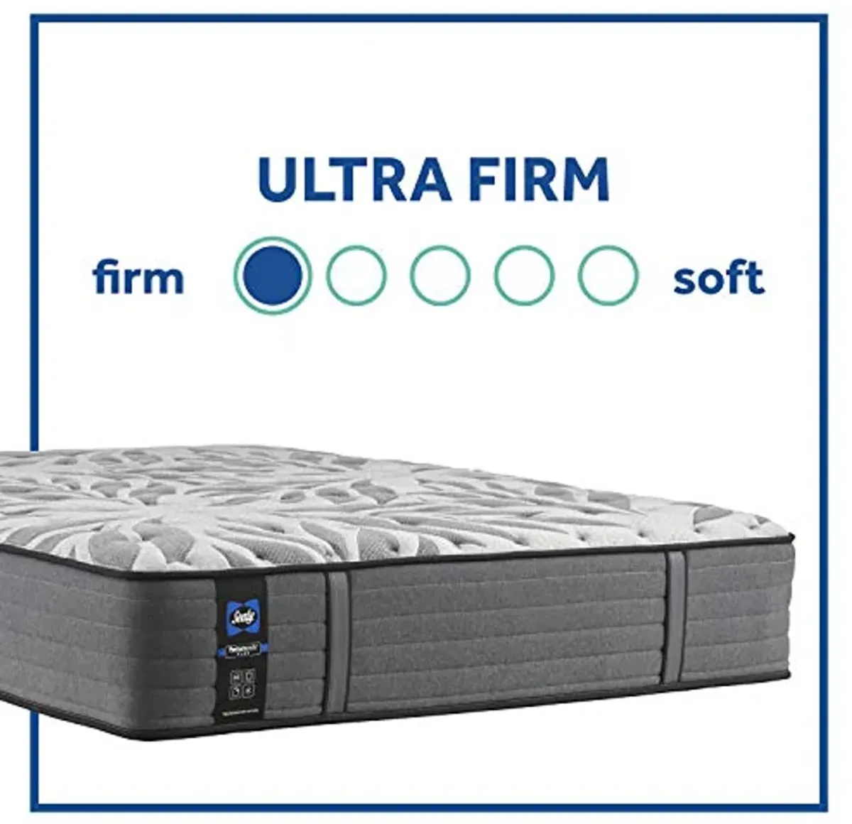 Sealy Posturepedic Plus Mattress with Surface-Guard and 9 Foundation, Tight Top 12-Inch Ultra Firm, Split California King (Buy 2 for a Complete Set), Grey