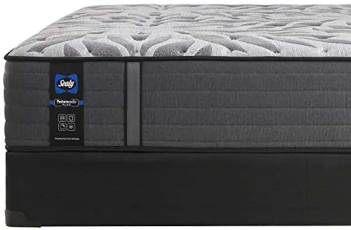 Sealy Posturepedic Plus Mattress with Surface-Guard and 9 Foundation, Tight Top 12-Inch Ultra Firm, Split California King (Buy 2 for a Complete Set), Grey