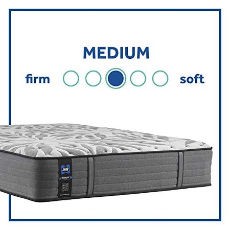 Sealy Posturepedic Plus Mattress with Surface-Guard, Tight Top 13-Inch Medium, Twin XL, Grey