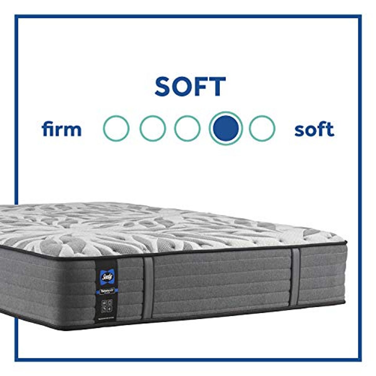 Sealy Posturepedic Plus Mattress with Surface-Guard and 9 Foundation, Tight Top 13-Inch Plush, King, Grey