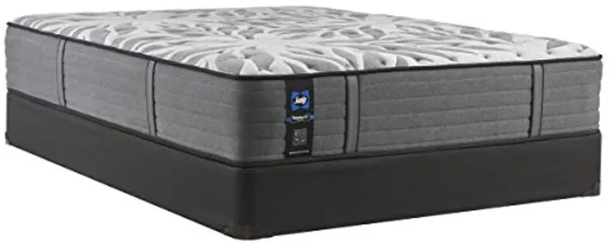 Sealy Posturepedic Plus Mattress with Surface-Guard and 9 Foundation, Tight Top 13-Inch Plush, King, Grey