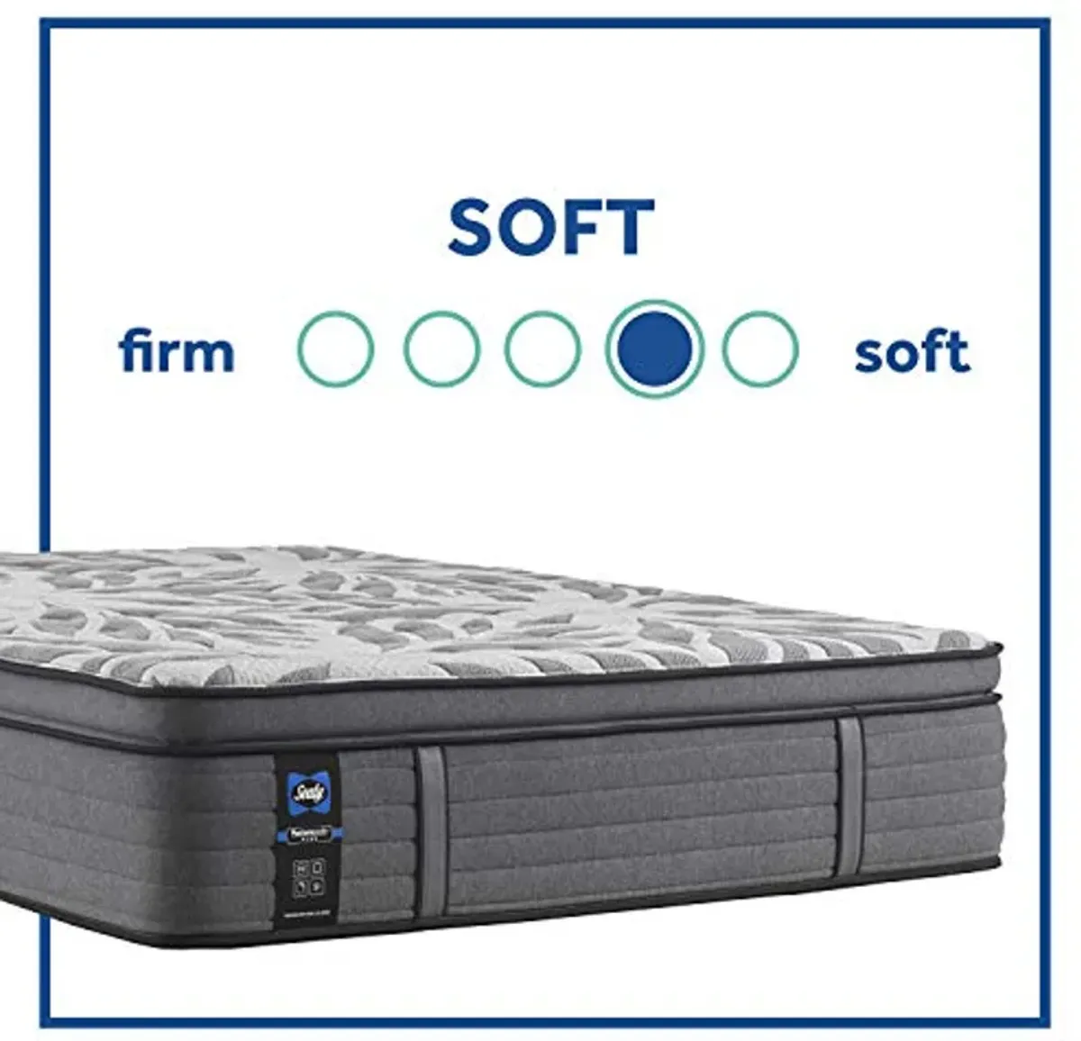 Sealy Posturepedic Plus, Euro Pillow Top 14 Plush Soft Mattress with Surface-Guard and 9-Inch Foundation-Split California King (Buy 2 for a Complete Set), Grey