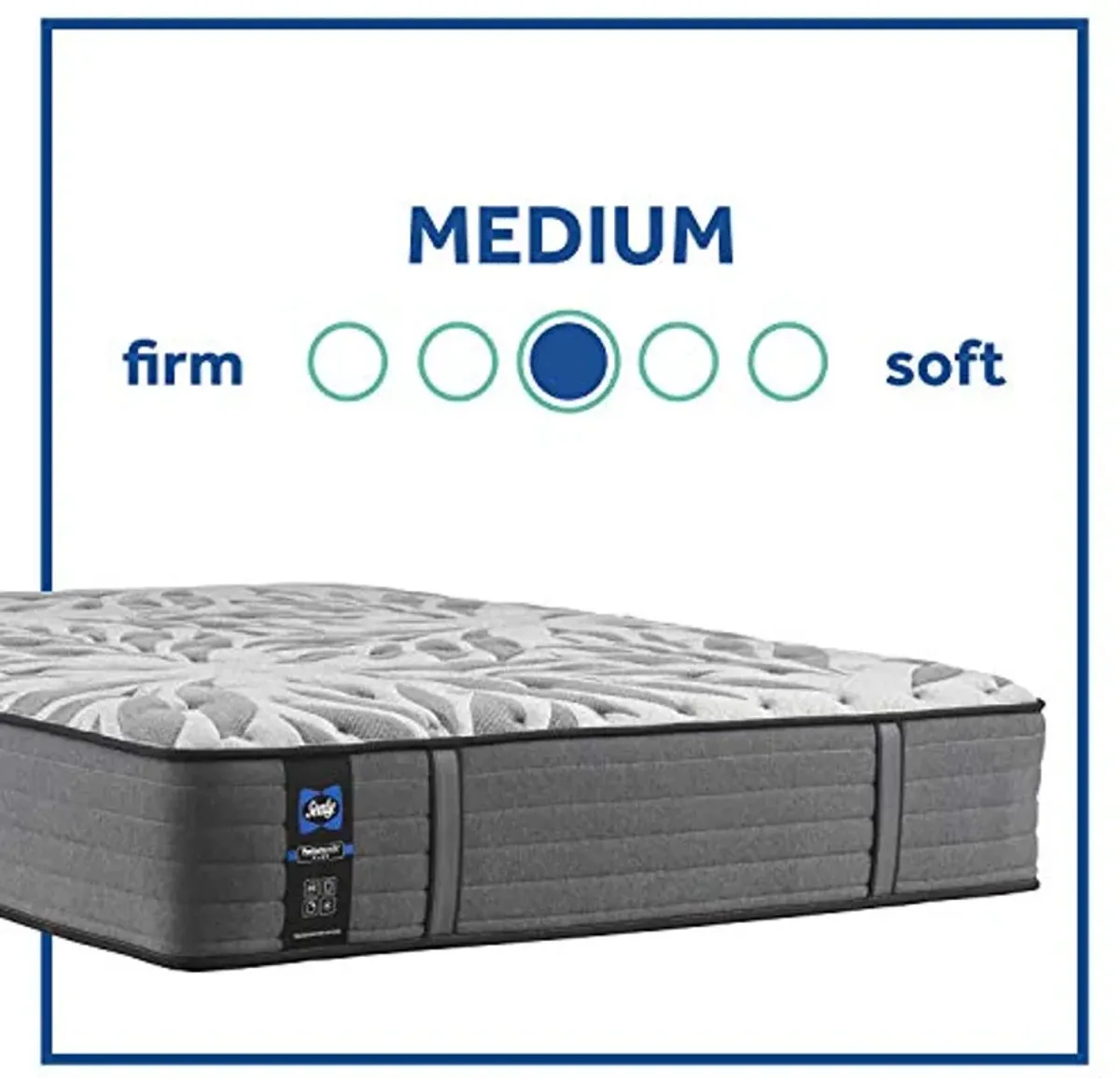 Sealy Posturepedic Plus Mattress with Surface-Guard, Tight Top 13-Inch Medium, King, Grey