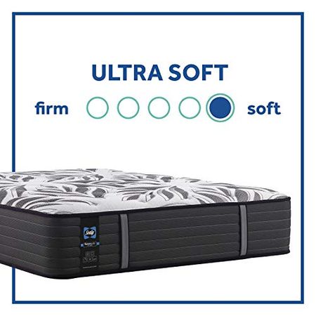 Sealy Posturepedic Plus, Tight Top 15 Plush Ultra Soft Mattress with Surface-Guard and 9-Inch Foundation, Full, Grey