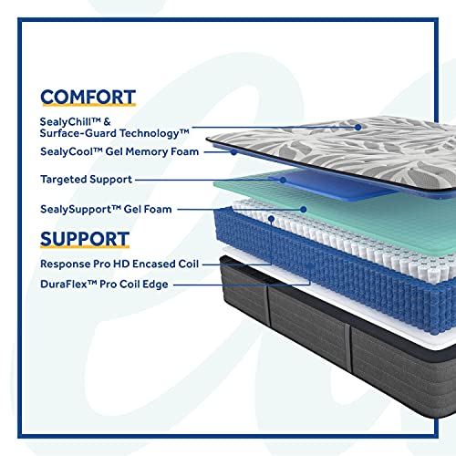 Sealy Posturepedic Plus Mattress with Surface-Guard and 9 Foundation ...