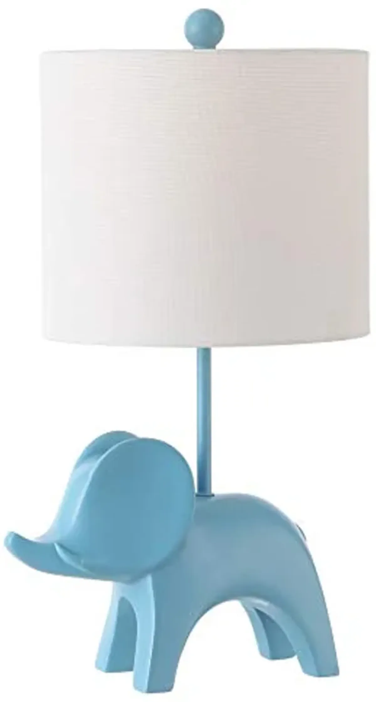 Safavieh Kids Lighting Collection Ellie Elephant Blue Ceramic 20-inch Bedroom Living Room Home Office Desk Nightstand Table Lamp (LED Bulb Included)