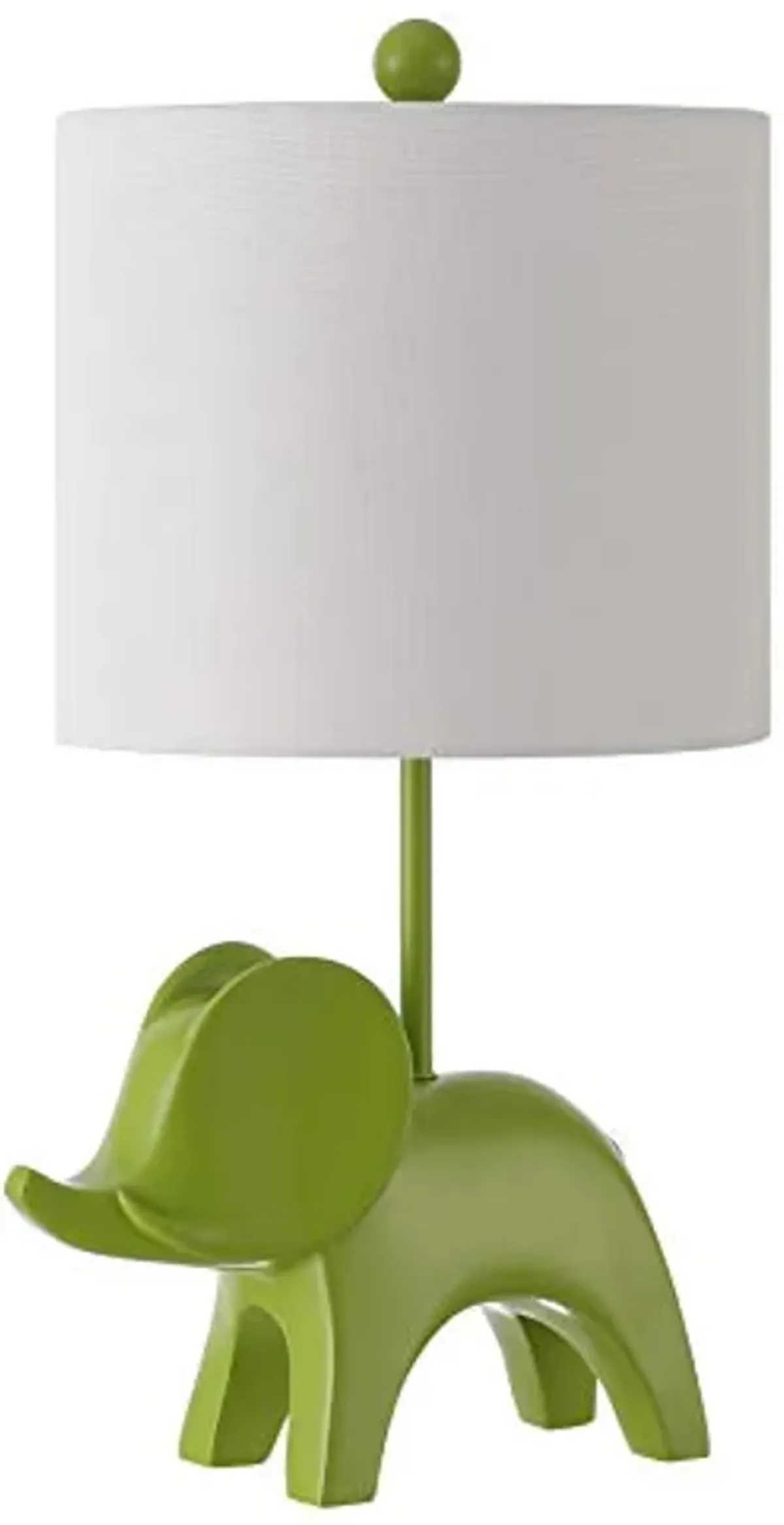 Safavieh Kids Lighting Collection Ellie Elephant Green Ceramic 20-inch Bedroom Living Room Home Office Desk Nightstand Table Lamp (LED Bulb Included)