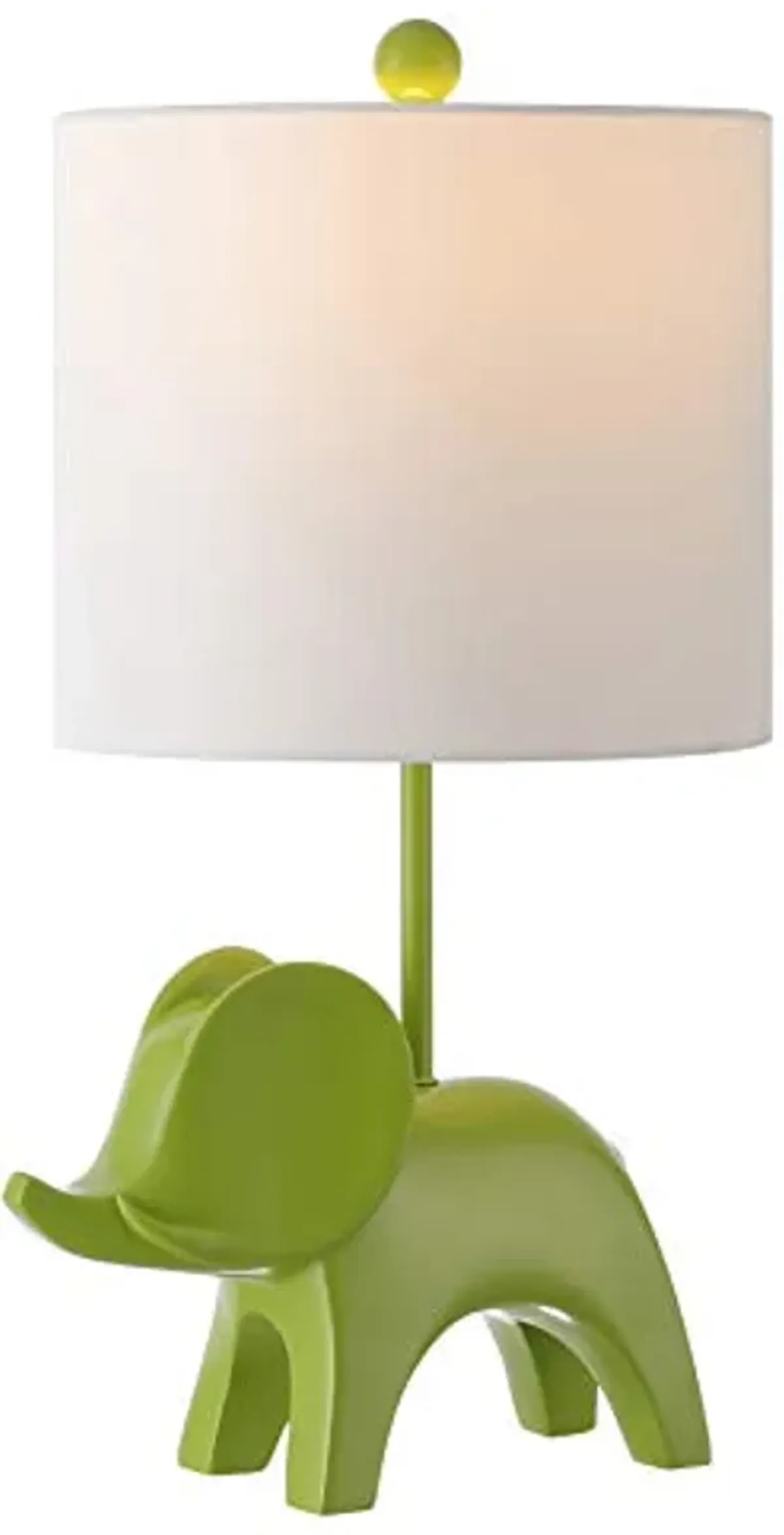 Safavieh Kids Lighting Collection Ellie Elephant Green Ceramic 20-inch Bedroom Living Room Home Office Desk Nightstand Table Lamp (LED Bulb Included)