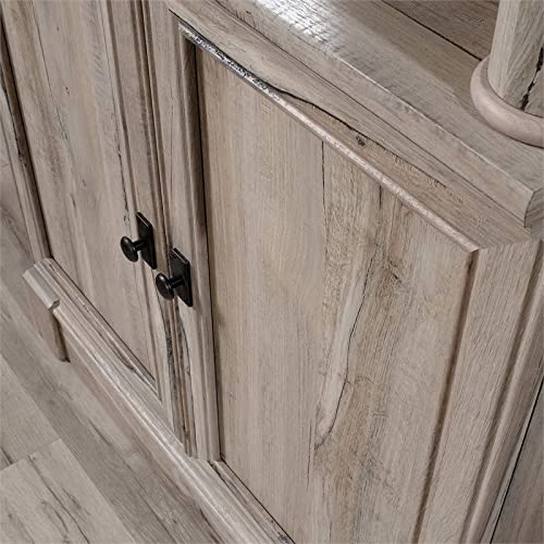 Sauder Palladia Engineered Wood and Metal 3Shelf Bookcase in Split Oak