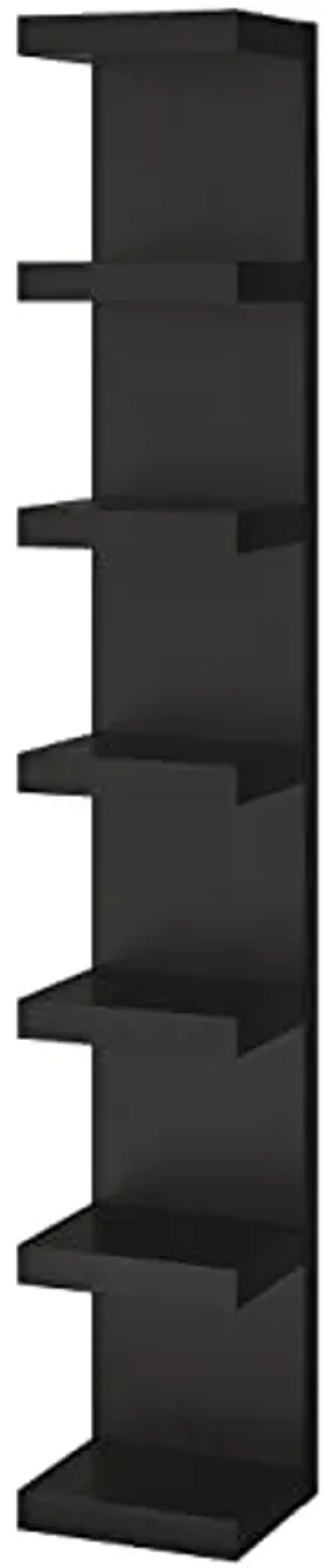 IKEA Lack Wall Shelf Unit Black-Brown 11 3/4x74 3/4 804.305.91