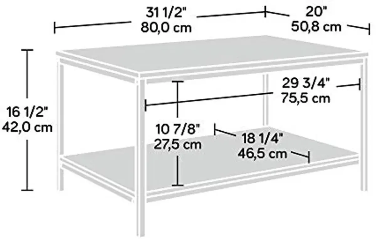 Sauder 424946 North Avenue Coffee Table, Faux Concrete Finish