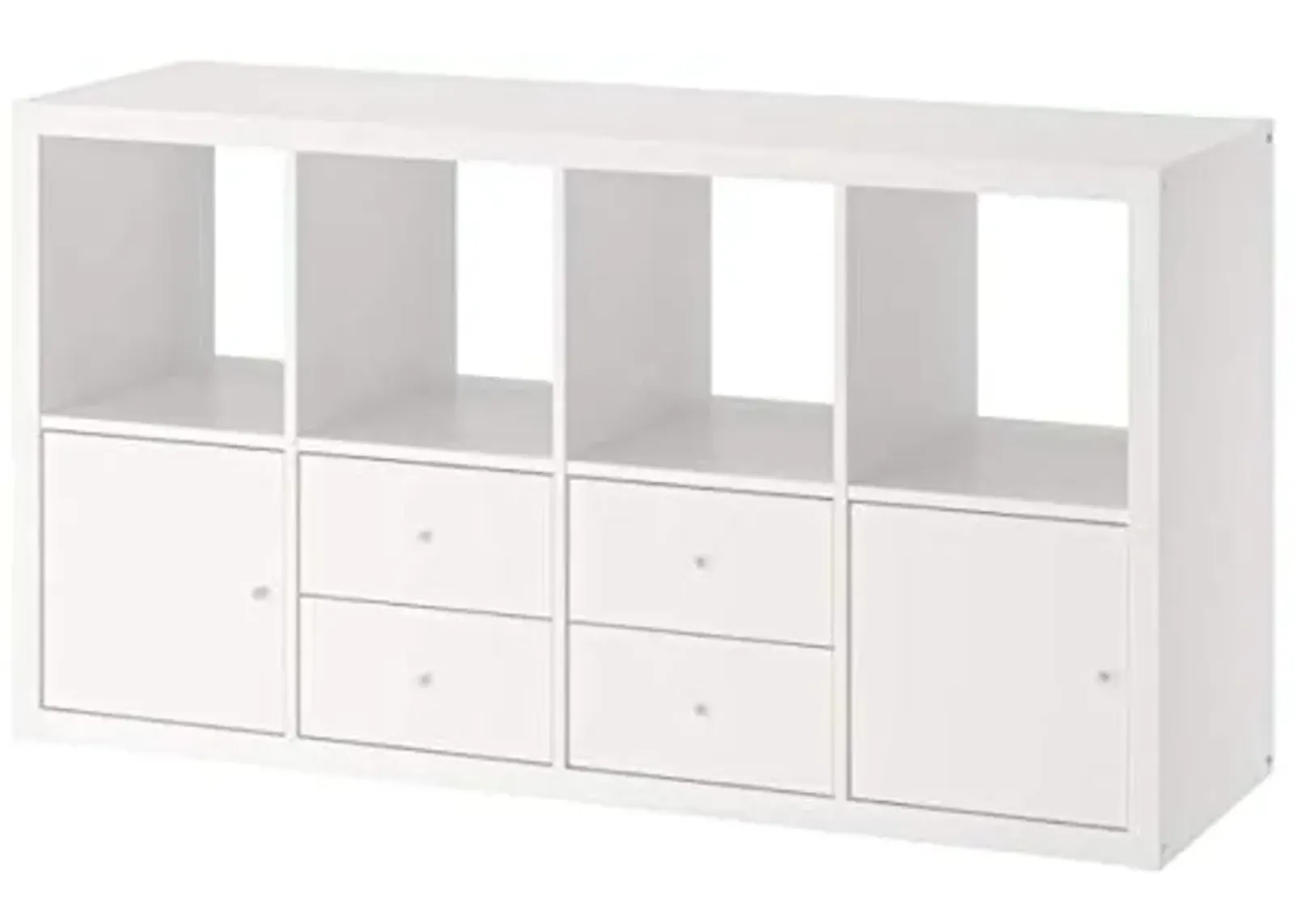 IKEA Kallax Shelf Unit with 4 Inserts White 30 3/8x57 7/8 592.783.07