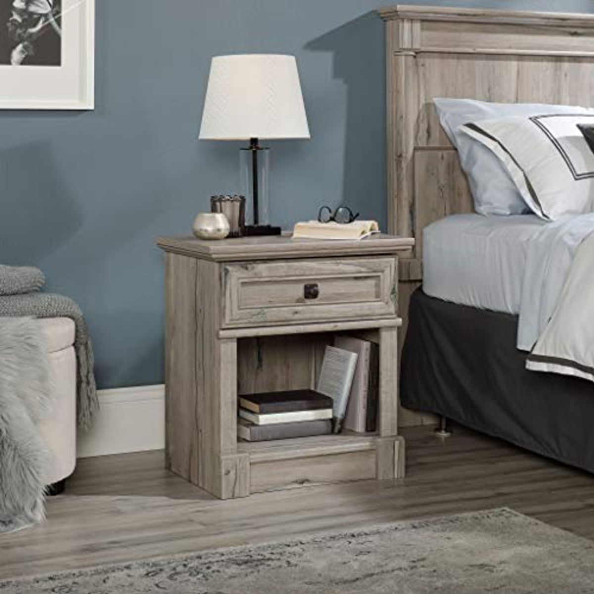 Sauder 425995 Palladia Night Stand, Split Oak Finish