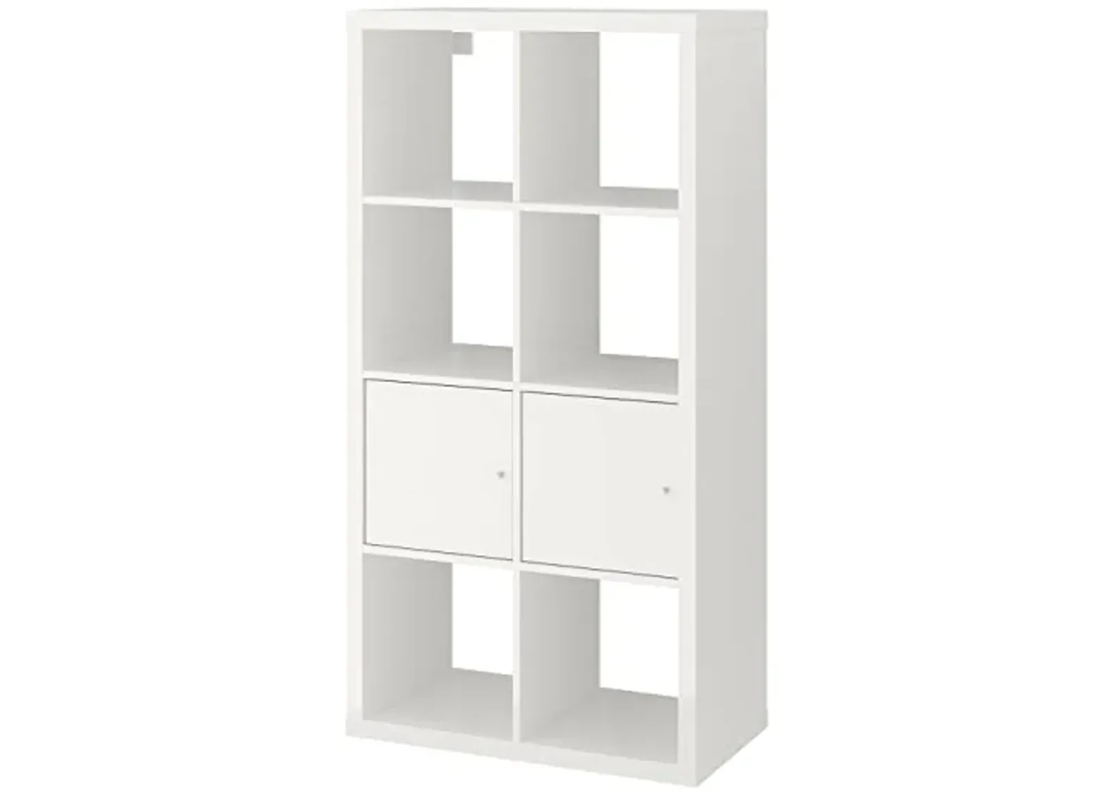 Ikea Kallax Shelf Unit with Doors high-Gloss/White 30 3/8x57 7/8 892.782.97