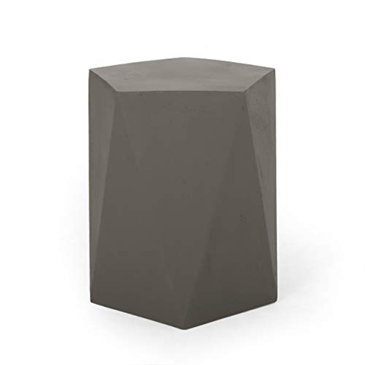 Christopher Knight Home 312457 Laredo Outdoor Modern Side Table, Light Gray