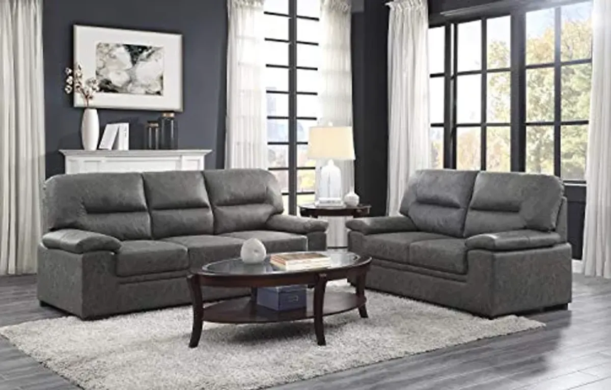 Lexicon Elon Loveseat, Dark Grey