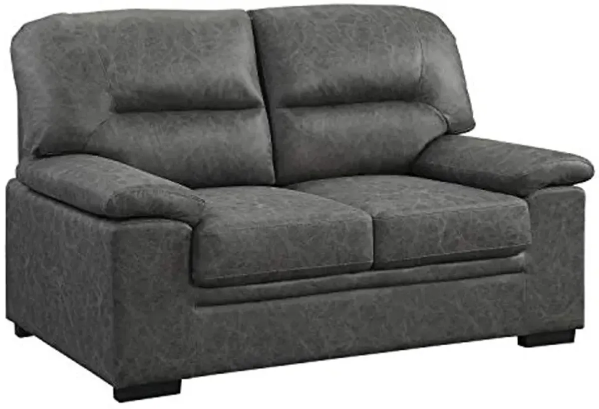 Lexicon Elon Loveseat, Dark Grey