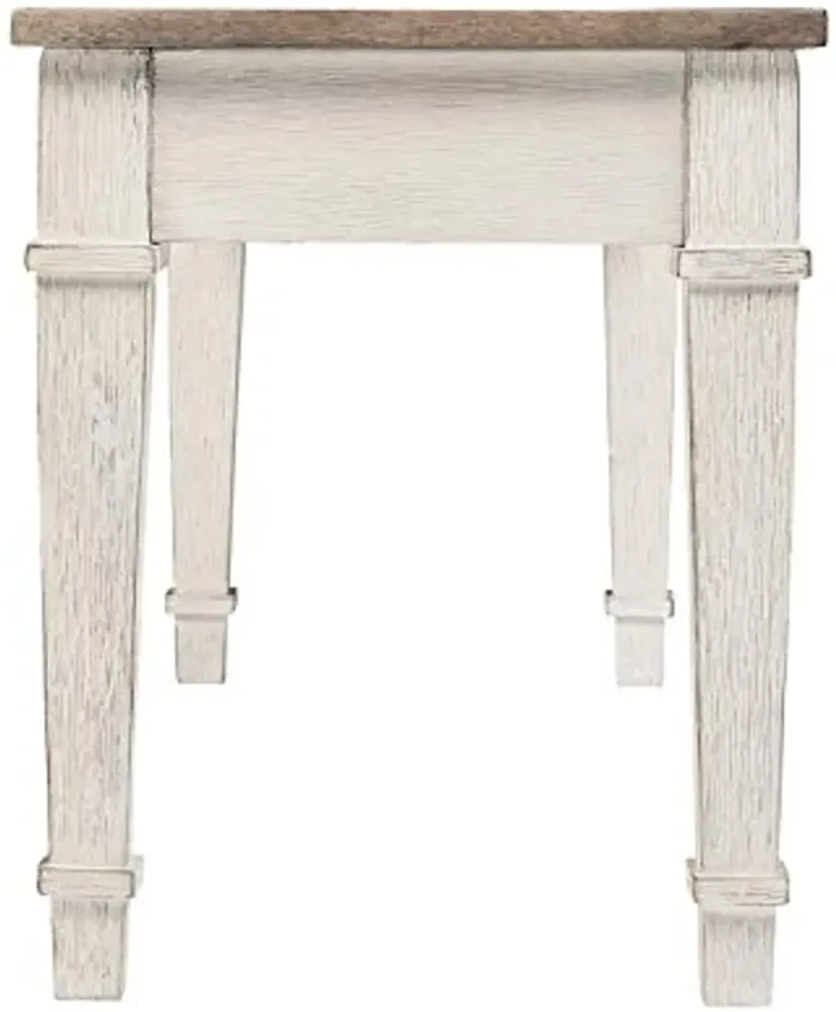 Signature Design by Ashley Skempton Farmhouse Storage Bench, White & Light Brown