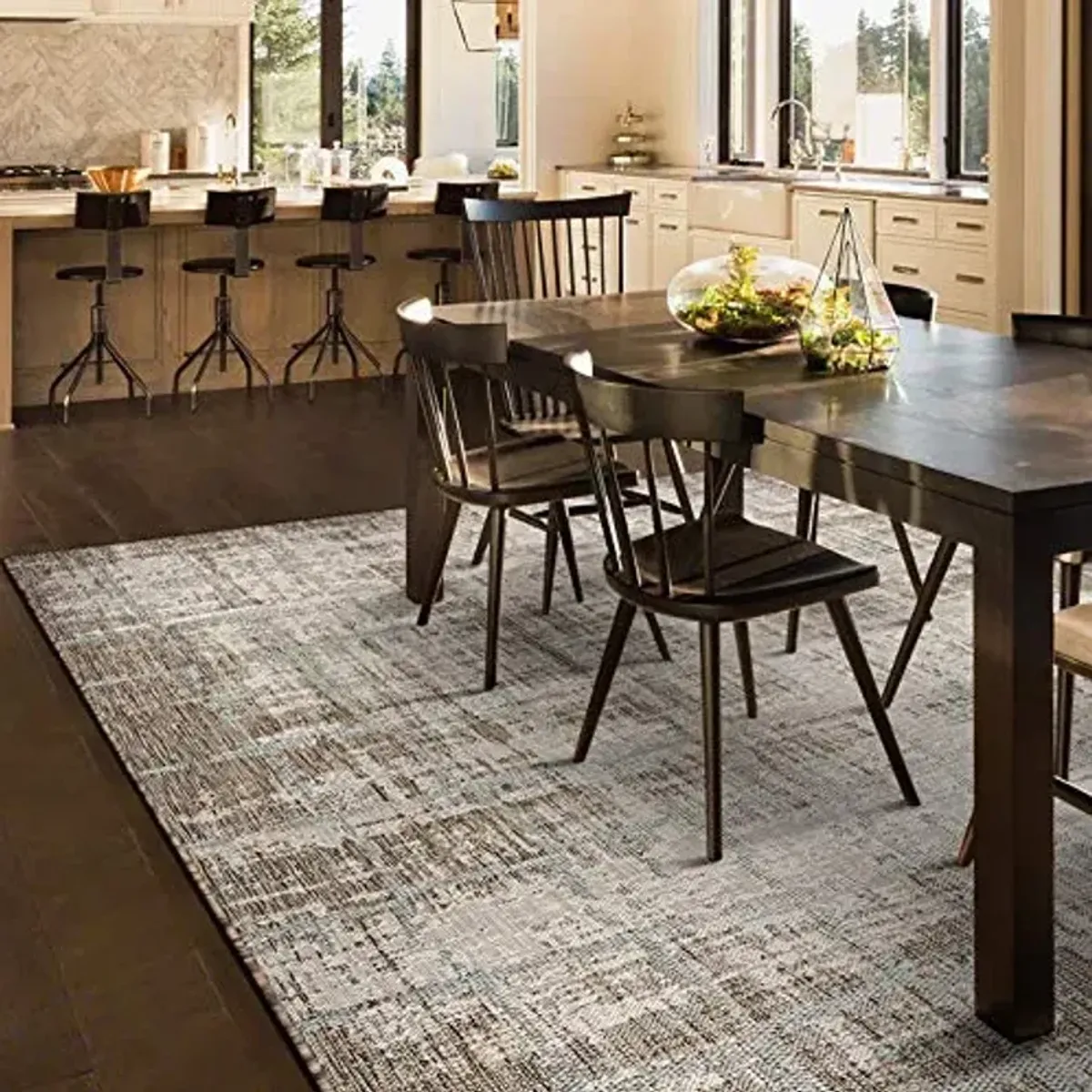 Couristan Charm Tiverton Indoor Outdoor Area Rug – 2'2" x 4'3" Sand Ivory Flatwoven Transitional Abstract Pattern Rug – Durable UV-Stabilized Pet-Friendly Home Décor