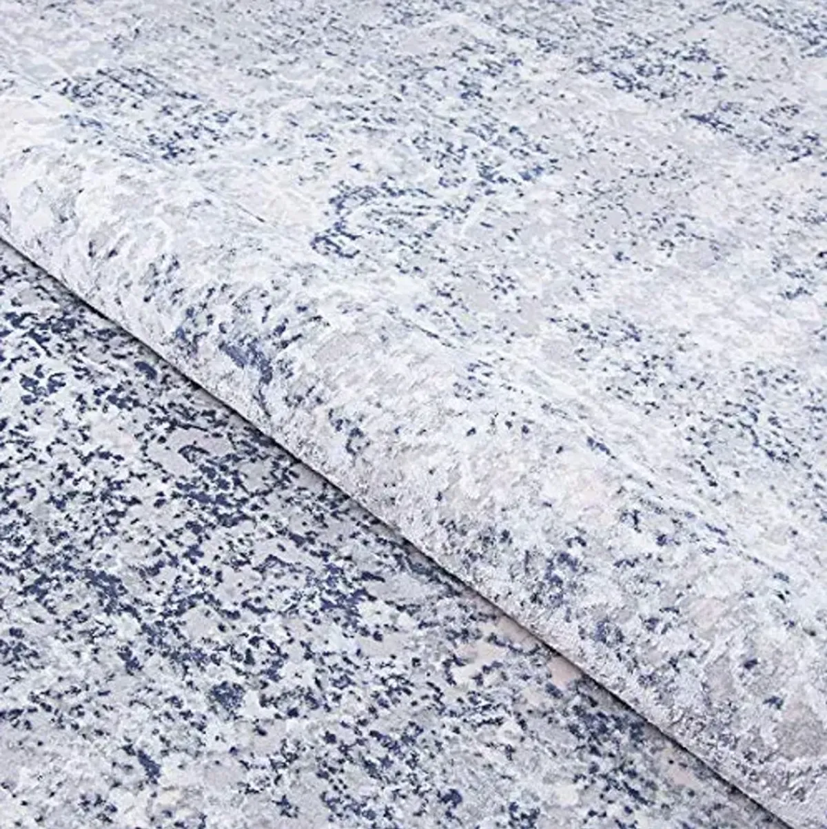 Couristan Europa Area Rug - Amalthea 2' X 3'11" Rectangle in Mist Color, Floral, High Low, Home Decor