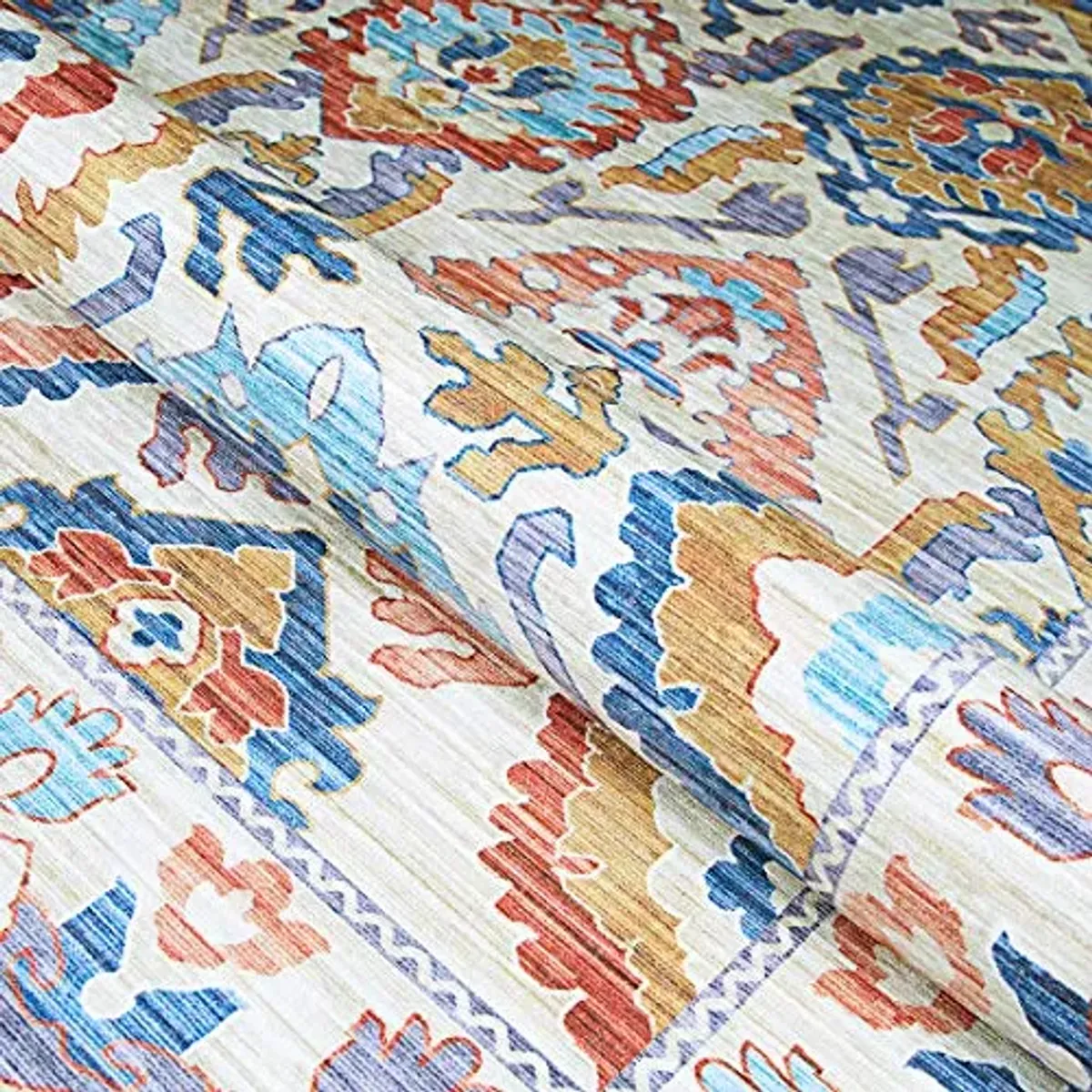 Couristan Pasha Indoor Area Rug – 5' x 8' in Ivory, Durable Digitally Printed Floral Design Rug – Living Room, Bedroom or Dining Home Decor