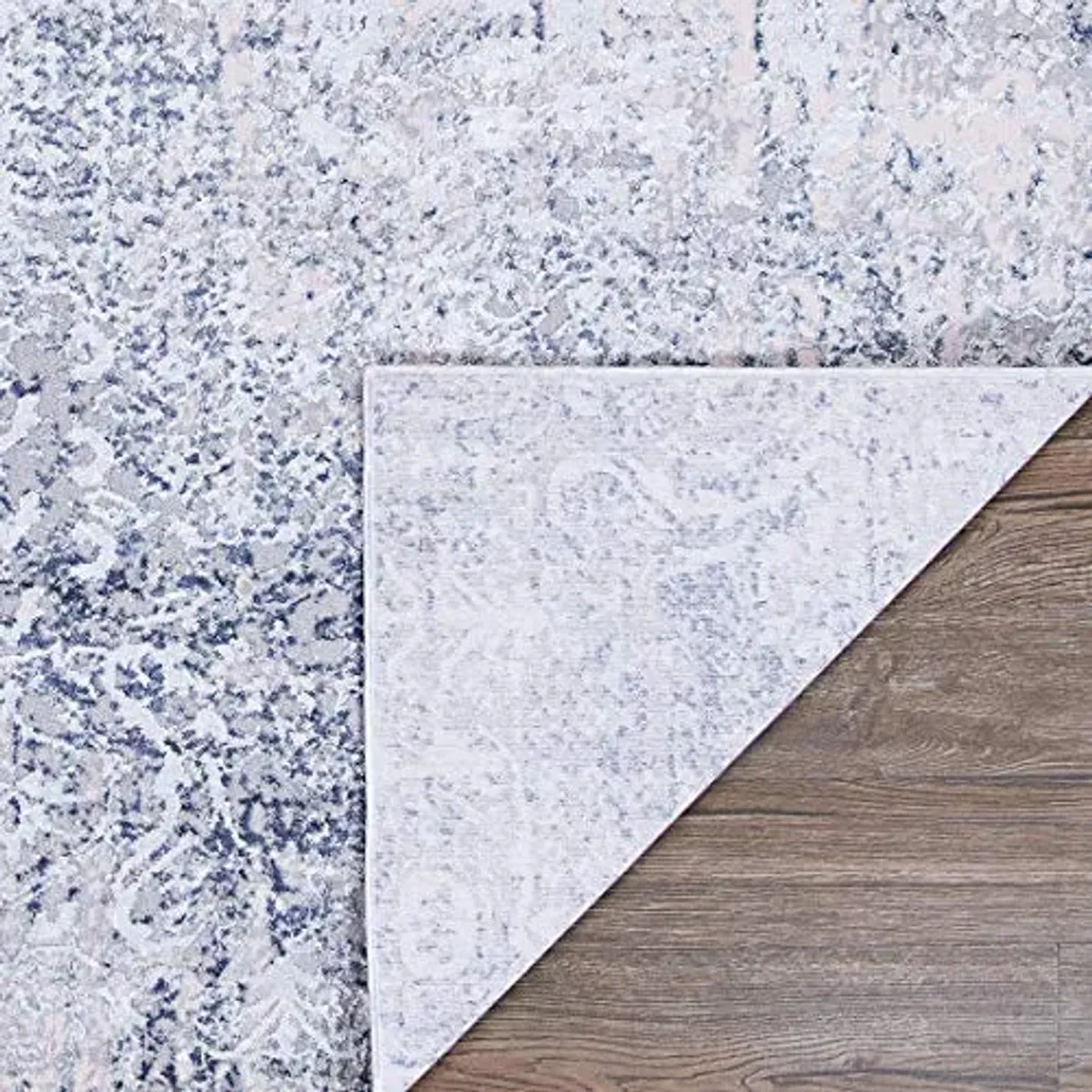 Couristan Europa Area Rug - Amalthea 2'2" X 7'7" Runner in Mist Color, Floral, High Low, Home Decor