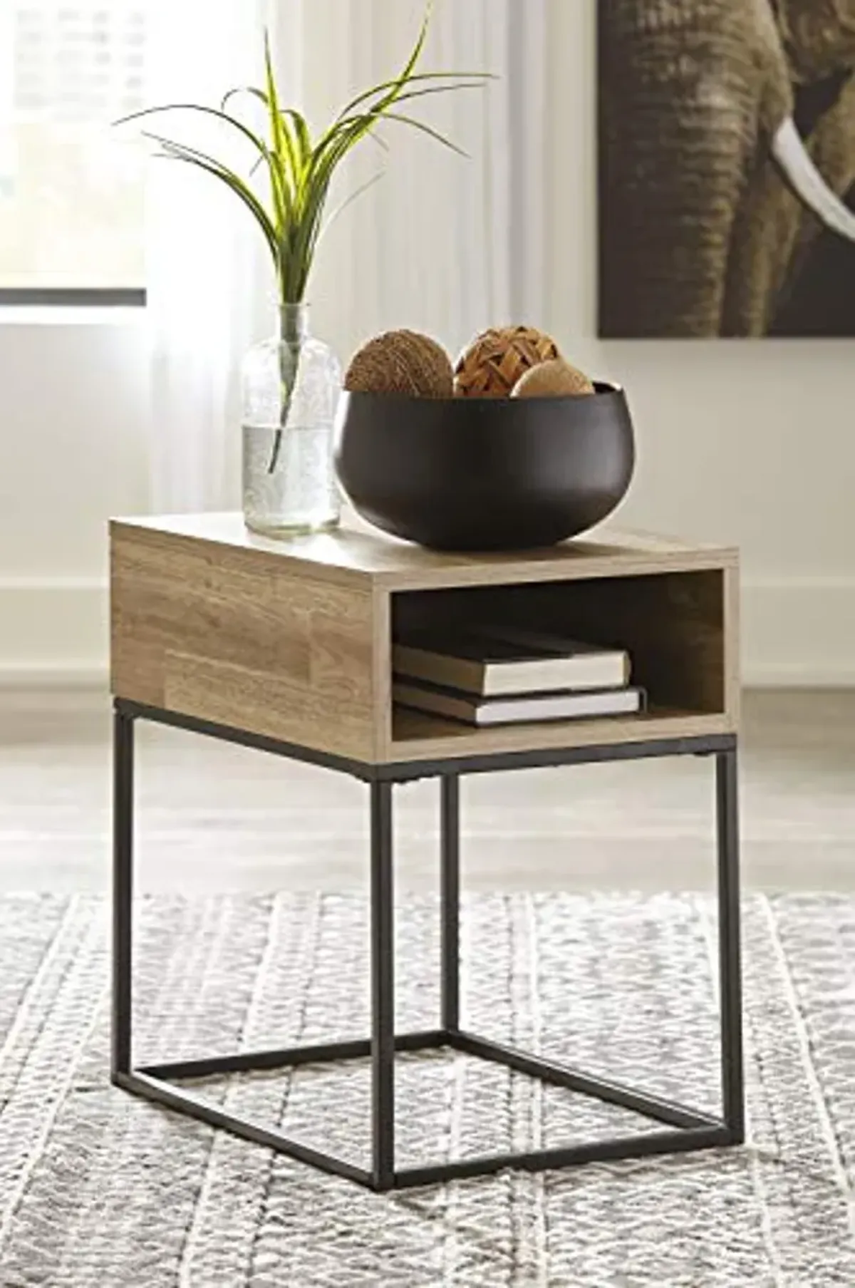 Signature Design by Ashley Gerdanet Rectangular End Table, 16"W x 22"D x 22"H, Brown