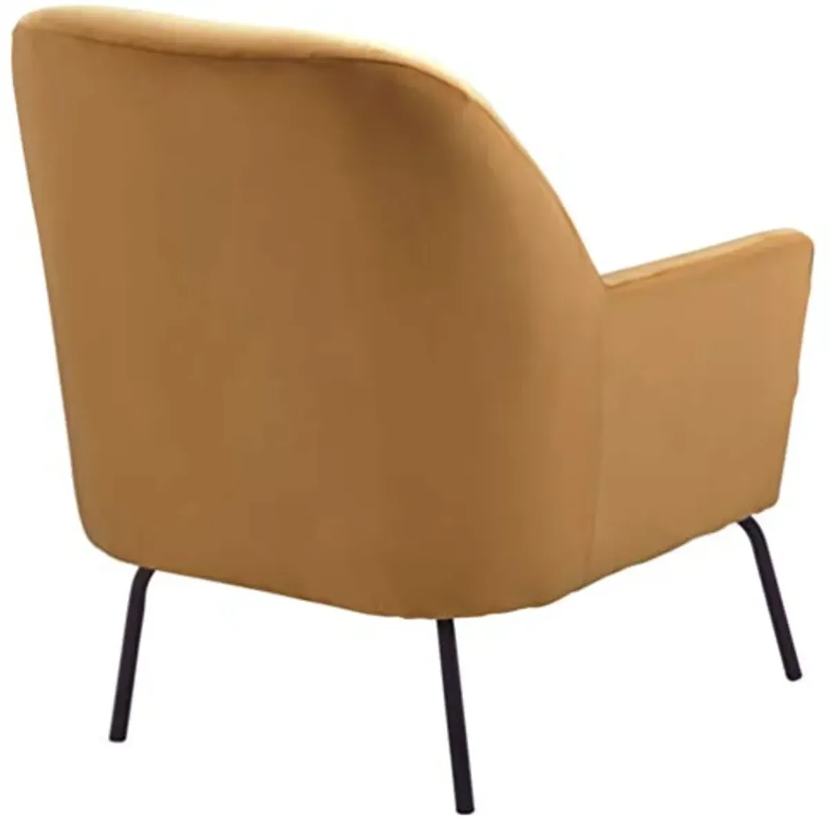 Signature Design by Ashley Dericka Modern Velvet Upholstered Accent Chair, Gold