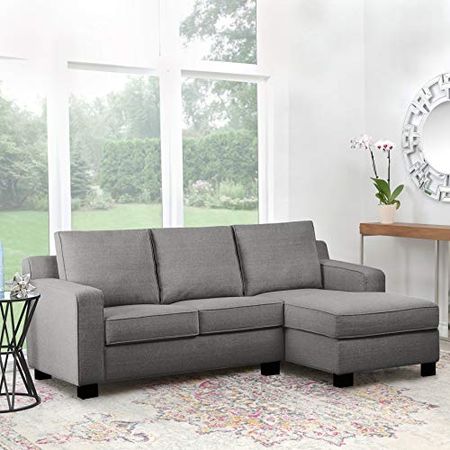 Abbyson Living Fabric Sectional, Grey