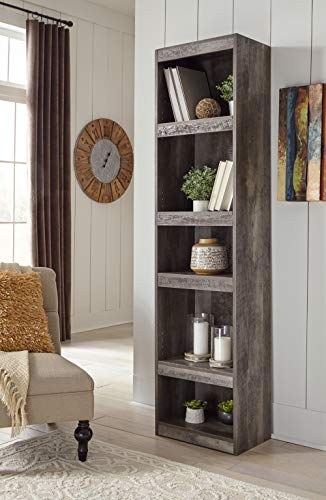 Signature Design by Ashley Wynnlow Rustic Pier-Style 72" Bookcase, Grayish Brown