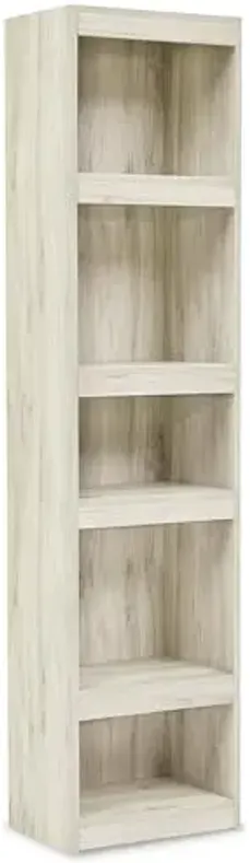 Signature Design by Ashley Bellaby Farmhouse Pier with 3 Adjustable Shelves, Whitewash