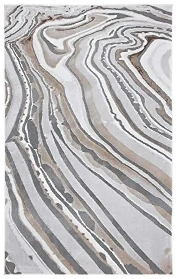 SAFAVIEH Craft Collection Accent Rug - 4' x 6', Gold & Grey, Modern Abstract Design, Non-Shedding & Easy Care, Ideal for High Traffic Areas in Entryway, Living Room, Bedroom (CFT843D)