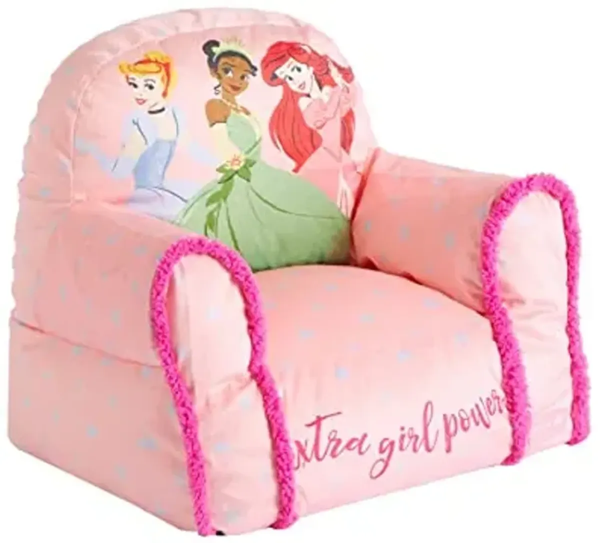 Disney Princess Bean Bag Sofa Chair - Large Size for Kids - Comfortable and Lightweight Plush Furniture - Perfect for Playrooms or Bedrooms